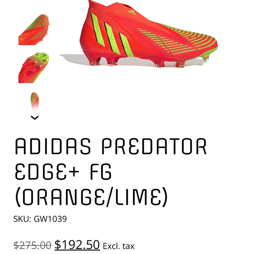 Adidas predator edge. Worn once